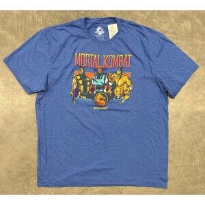 NWT Mortal Kombat Mens T-shirt Size 2XL Raiden Goro Scorpion Under Logo Shirt